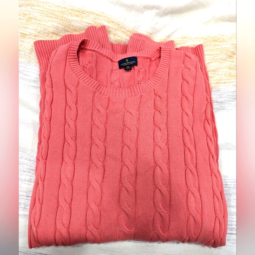 Brooks Brothers sweater cable knit sweater